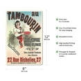thumbnail image 2 of Cafe Tambourine (Café du Tambourin) - Paris France - Vintage French Advertising Poster by Jules Chéret c.1885 - 8 x 12 inch Vintage Metal Tin Sign, 2 of 4