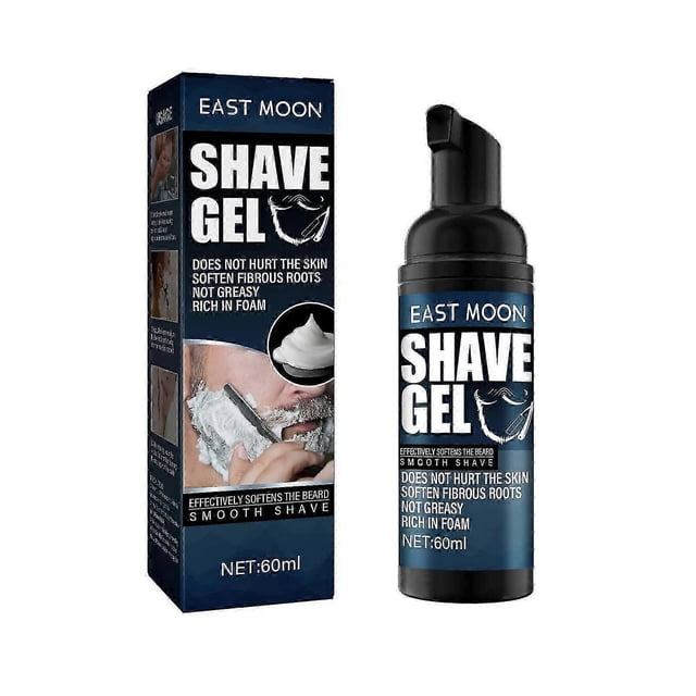 East Moon Shaving Cream Men's Shaving Foam Mild Refreshing Cleansing Softening Beard Foam Shaving Cream -