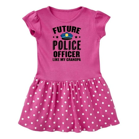 

Inktastic Future Police Officer Like My Grandpa Gift Toddler Girl Dress