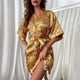 thumbnail image 1 of Batas de mujer cómodas para el hogar pijamas de seda estampados pijamas de mujer, 1 of 5
