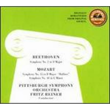 Beethoven: Symphony No. 2; Mozart: Symphonies Nos. 35 "Haffner" & 40 (CD) by Pittsburgh Symphony Orchestra, Fritz Reiner (conductor)
