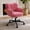 Dusty Rose, variant on Romorgniz Vanity Chair with Wheels & Back Desk Chair Adjustable Height for Makeup, Work & Relaxation, Pink