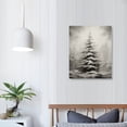 thumbnail image 3 of COMIO  Vintage Christmas Canvas Wall Art Pine Tree Botanical Wall Art Prints Poster Winter Scene Forest Landscape Snow Painting Pictures Farmhouse Aesthetics Decor, 3 of 4