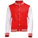 thumbnail image 1 of Awdis - Sudadera Modelo Varsity/Equipo Universitario (Rojo fuego/Blanco), 1 of 2
