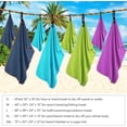 thumbnail image 3 of Juego de toallas deportivas de viaje de microfibra (XL -60"x30"+24" x12)-Toallas de secado rápido, absorbentes y ultracompactas-Apto para playa Yoga Golf Gimnasio Camping Mochilero Senderismo+Toalla de mano y bolsa de transporte (XL NBlue) MintM: 40" x 20"+24" x 12" esquí esquí Gafas de esquí, 3 of 5