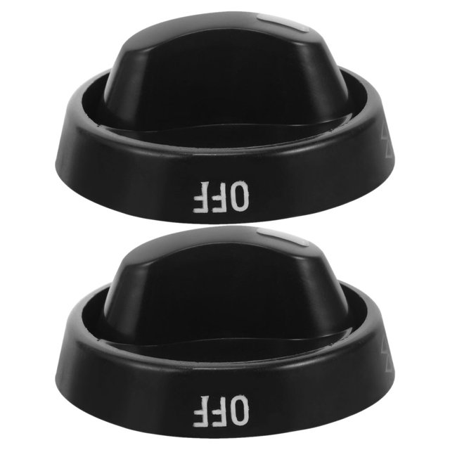 OULII 2Ud Perillas De Reemplazo Para Universal Negro Control Giratorio Para Hornilla De Gas Y Cocina