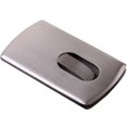 thumbnail image 1 of tarjetero minimalista de acero inoxidable, estuche metálico minimalista para tarjetas de crédito. Diseño elegante y versátil., 1 of 5