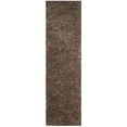 thumbnail image 3 of SAFAVIEH Polar Abbot Solid Shag Runner Rug, Mushroom, 2'3" x 6', 3 of 7
