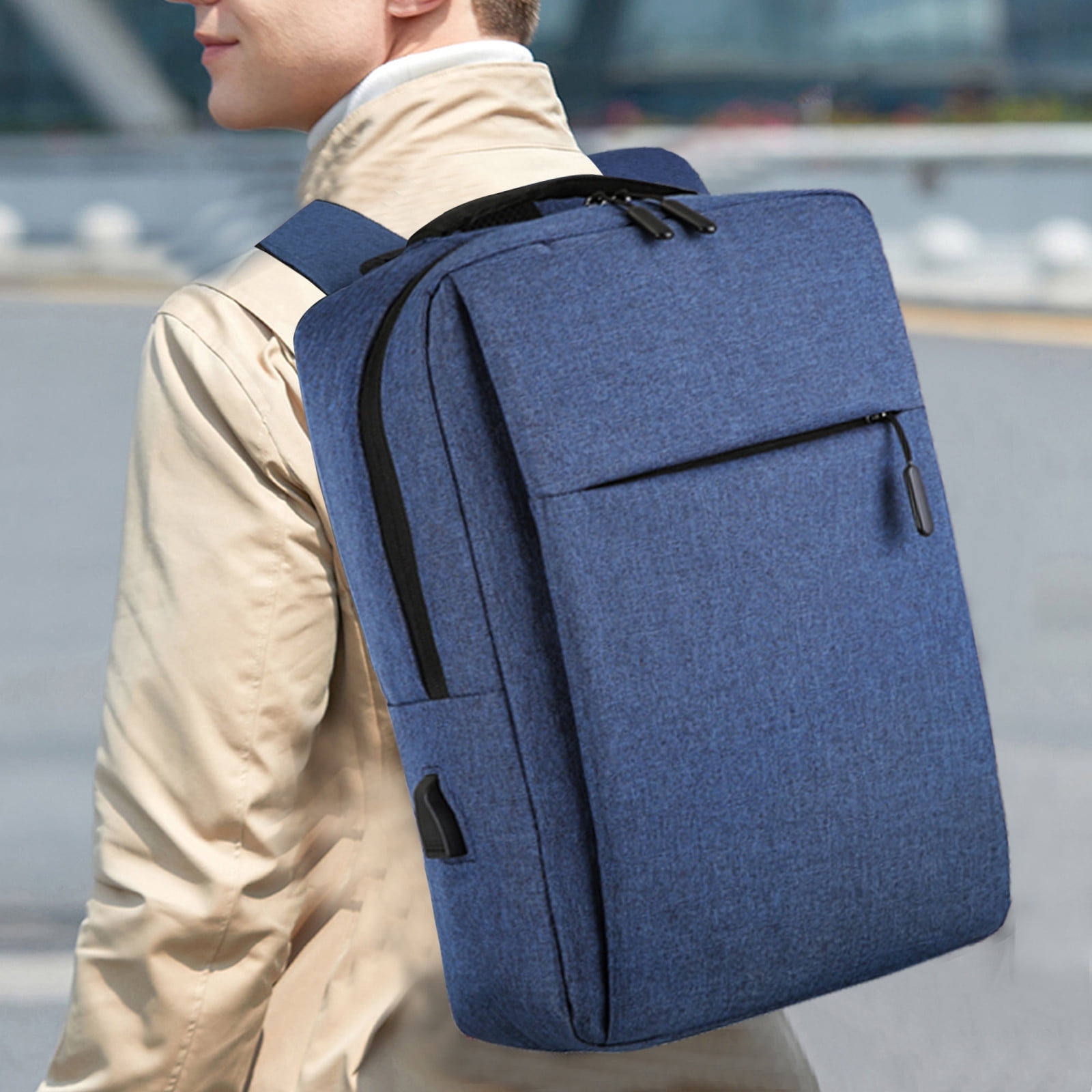 Mens Backpack Multi Pockets 15.6" Laptop Travel Bag Dual Usb Port WomenSchoolbag 