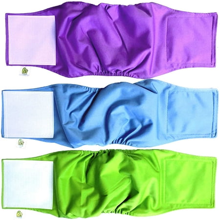 UPC: 0642782600322 | Pet Magasin Male Dog Belly Manner Band Wraps Nappies (3 Pack) – Solid  Small