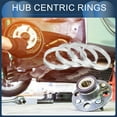 thumbnail image 2 of Unique Bargains Hub Centric Rings, 56.6mm ID to 60.1mm OD Vehicle Wheel Hubrings Aluminum Alloy, 4 Pcs, 2 of 6