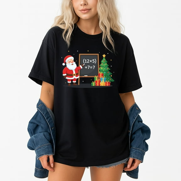 67 Teacher Santa Christmas Six Seven Meme Brainrot Math Xmas – T-Shirt, Hoodie & Sweatshirt – Fun Holiday Wear – Teachers &