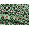 thumbnail image 5 of oneOone Rayon Light Green Fabric Ikat Sewing Material Print Fabric By The Yard 56 Inch Wide, 5 of 5