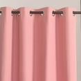 thumbnail image 2 of 2 panels blackout curtains, solid color grommet top window treatment drapes for Bedroom, 2 of 5