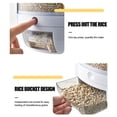 thumbnail image 4 of Food Grain Storage Container 6 Grid Rice Dispenser Rotatable Sealed Grain Food Storage Box Large Capacity Rice Bucket For Home Kitchen, 4 of 8