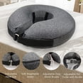 thumbnail image 6 of Clearance!MIDOG Inflatable Dog Neck Donut Collar, Soft Polyester Recovery Cone for Small Medium Large Dogs & Cats, Gray, Extra Small, 6 of 9