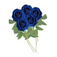 thumbnail image 3 of 5 centros de mesa de flores artificiales para San Valentín, decoración para el hogar. Azul, 3 of 9