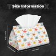 thumbnail image 4 of Kdxio Colorful Crabs Print Tissue Box Cover,Modern PU Leather Rectangular Tissue Box Holder for Bathroom Living Room Bedroom Office Desk Car Home, 4 of 6