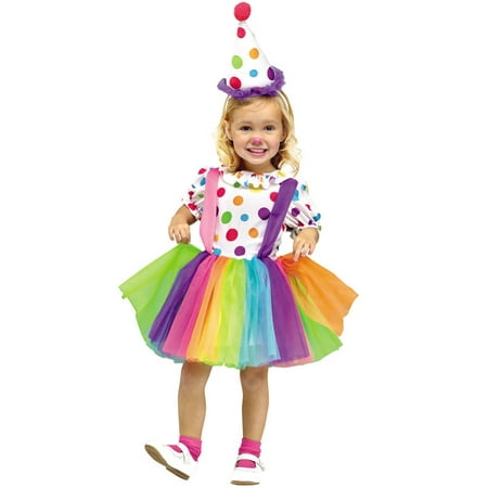 Fun World Baby Girl's Big Top Fun Toddler Costume, White,