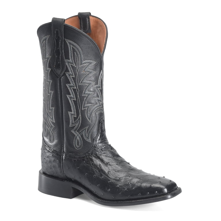 Justin Boots Mens Rancher Full Quill Ostrich Square Toe Pull  display picture 3