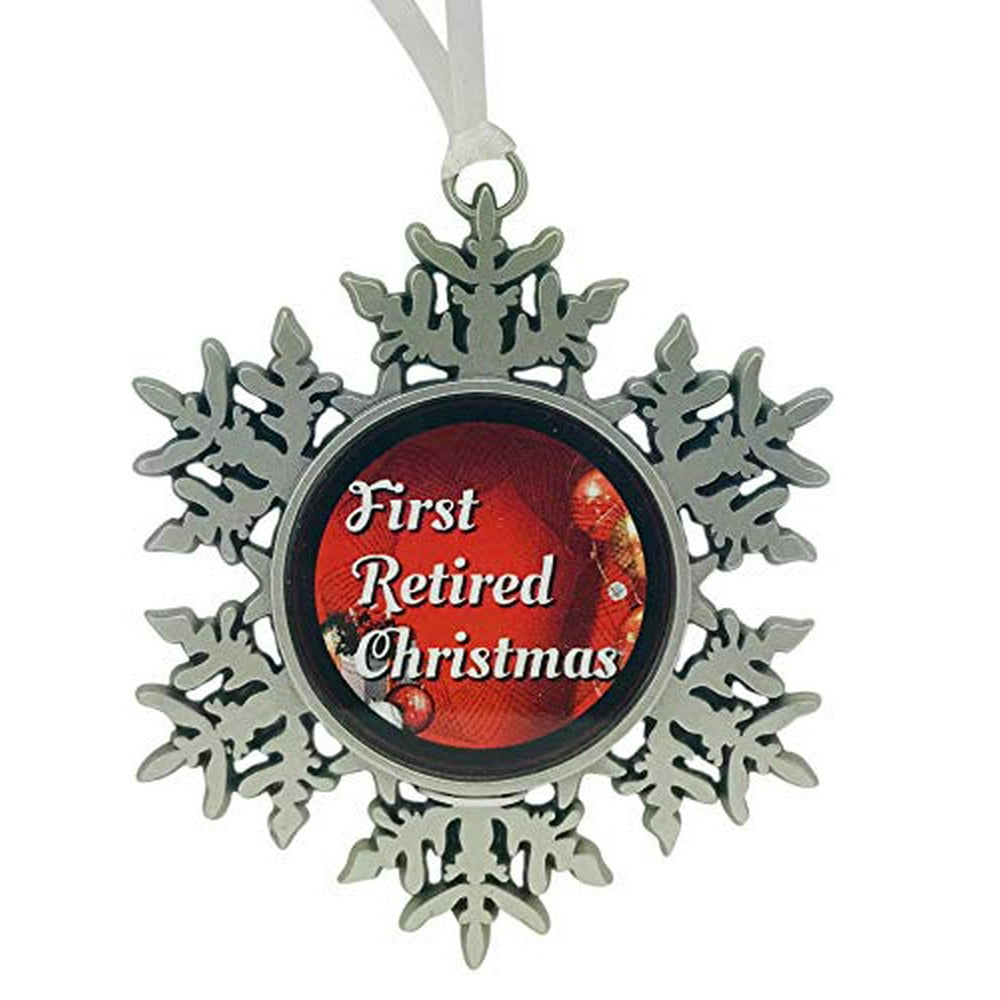 Retirement Ornament First Christmas Retired Tree Decoration With Ribbon