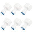 thumbnail image 4 of 6pcs Water Filter Fitting Adapter Plastic Filter Plumbing Quick Connect Pipe Connector, 4 of 7