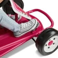 thumbnail image 5 of Radio Flyer Ultimate Go-Kart Kids Ride-On Toy, 24 Volts, Outdoor Fun with 3 Speed Settings and Automatic Braking, Pink, 5 of 11