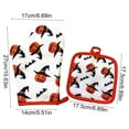 thumbnail image 3 of Halloween Oven Mitts and Pot Holder Set, Heat Resistant Kitchen Gloves and Hot Pad for Baking, Cooking, Grilling, Microwave Safe, Non-Slip Insulated Handle Grips, 3 of 6
