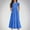 Blue, variant on Spazoro Kids Girls Dresses, Short Sleeve Fashion Solid Color Round Neck Princess Dress for Child Girls Blue Size 12 T