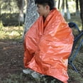 thumbnail image 2 of RUISINERY Survival Sleeping Bag Emergencies Bivvy Bag Emergencies Rescuing Blanket Reusable Survival Bivvy Bag for Camping Outdoor, 2 of 8