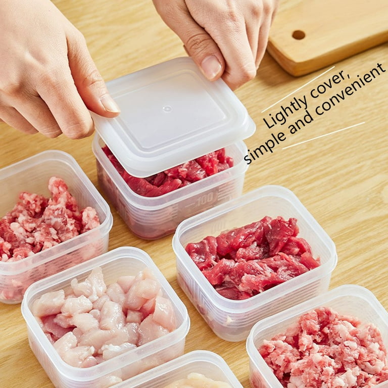 MASINIES Slice Cheese Container for Fridge Ham Sausage Slice Storage Box,  Vegetable and Fruit Fresh-Keeping Box, Portable Leakproof Clear Cheese
