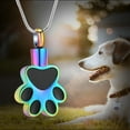 thumbnail image 7 of Paw Cremation Jewelry for Ashes Holder Necklace Urn Neckless Lockets for Pet Ashes for Memorial Dog Cat, 7 of 7