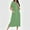 Green, variant on Sakmal Womens Nightgowns Plus Size Zip Up Pajama Dress Short Sleeve Crew Neck Green with Pockets Nightgowns for Women S