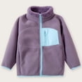 thumbnail image 2 of StSilkitty Fleece Jacket for Boys Girls Color Block Long Sleeve Stand Collar Full Zip Coat with Pockets Fall Winter Warm Outerwear, 2 of 5
