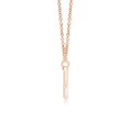 thumbnail image 2 of ANGARA Natural Semi-Circle Diamond Pendant in 14K Rose Gold for Women (Size-1.1mm| Color-I-J| Clarity-I1-I2) | April Birthstone, Anniversary, Jewelry Gift for Women | Natural Diamond Necklace, 2 of 8