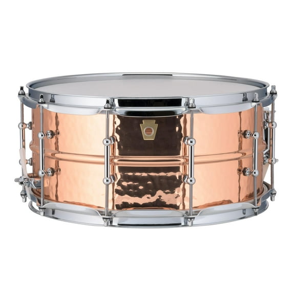 Ludwig Copper Phonic Hammered Snare Drum 14 x 6.5 in. Copper Finish with Tube Lugs