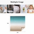 thumbnail image 4 of Teal Beige Ombre Cream Cloth Napkins,Modern Turquoise Abstract Art Aesthetics Washable and Reusable Dinner Napkins Set of 6,Table Napkin for Kitchen Party Birthday Wedding Hotel Housewarming 20"x20", 4 of 8