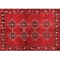 thumbnail image 1 of Ahgly Company Indoor Rectangle Abstract Red Contemporary Area Rugs, 3' x 5', 1 of 4