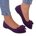 thumbnail image 2 of Women's Casual Slip On Ballet Comfortable Low Heel Dress Shoes for Everyday Wear with Versatile Outfit Pairing, 38, 2 of 6