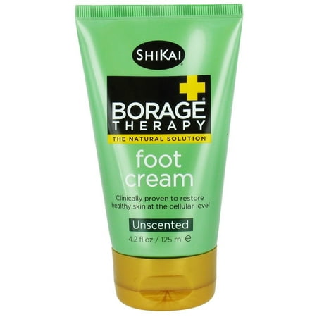 Shikai Foot Cream - Shikai - Borage Therapy Foot Cream Unscented - 4.2 oz. pack of 1