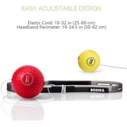 TEKXYZ Boxing Reflex Ball, 2/3/4 Different Boxing Ball with Headband, Softer Than Tennis Ball, Perfect for Reaction, Agility, Punching Speed, Fight Skill and Hand Eye Coordination Training