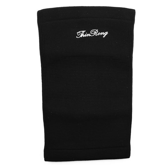 Unique Bargains Sports Elastic Fabric Band Sleeve Knee Support Brace Protector Black 1pcs