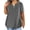 Dark Gray, variant on Women plus size Tops dressy Casual Summer Short Sleeve Plain Loose T Shirts V Neck Blouses Athletic Gym Top with Pockets Tunic Tee Ladies T-Shirts