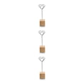 thumbnail image 1 of Soporte para tarjetas de lugar Advancent con clip de metal y Base de madera 11.5 x 3.3 x 3 cm, 1 of 6