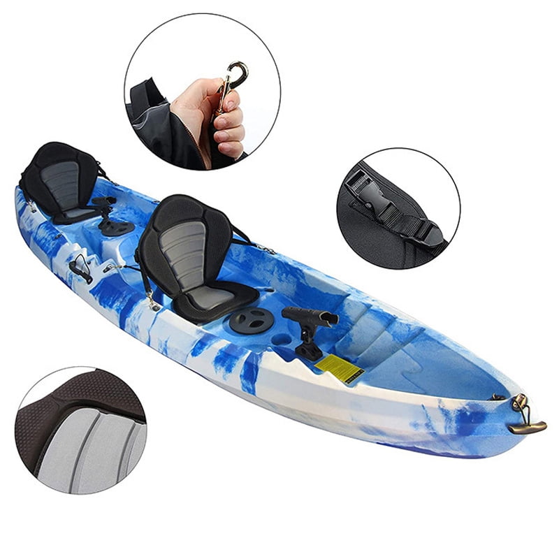 BESTSKY Board Seat Cushion Board Inflatable Kayak Adjustable Eva Backrest Folding Seat, 1X Surfboard Paddle Board Seat (Black Oxford Cloth)