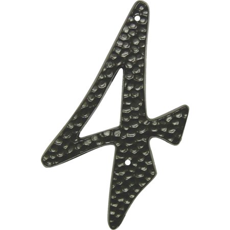 3-1/2" Black Die-Cast Aluminum Address Numbers