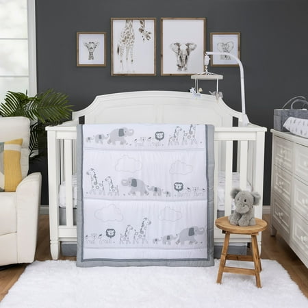 UPC: 0846216066474 | Sammy & Lou Follow the Leader 4 Piece Crib Bedding Set