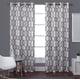 thumbnail image 1 of Curtains Exclusive Home Kochi - Par de Paneles de Cortina con Ojales en la Parte Superior, 54 x 108 Pulgadas, Perla Negra, 2 Unidades, 1 of 12