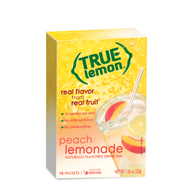 True Lemon, Drink Mix, Peach Lemonade