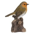 thumbnail image 1 of MOTION ACTIVATED SINGING ROBIN ON STUMP, 1 of 5